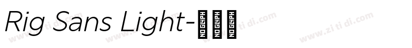 Rig Sans Light字体转换 Rig Sans Light字体转换